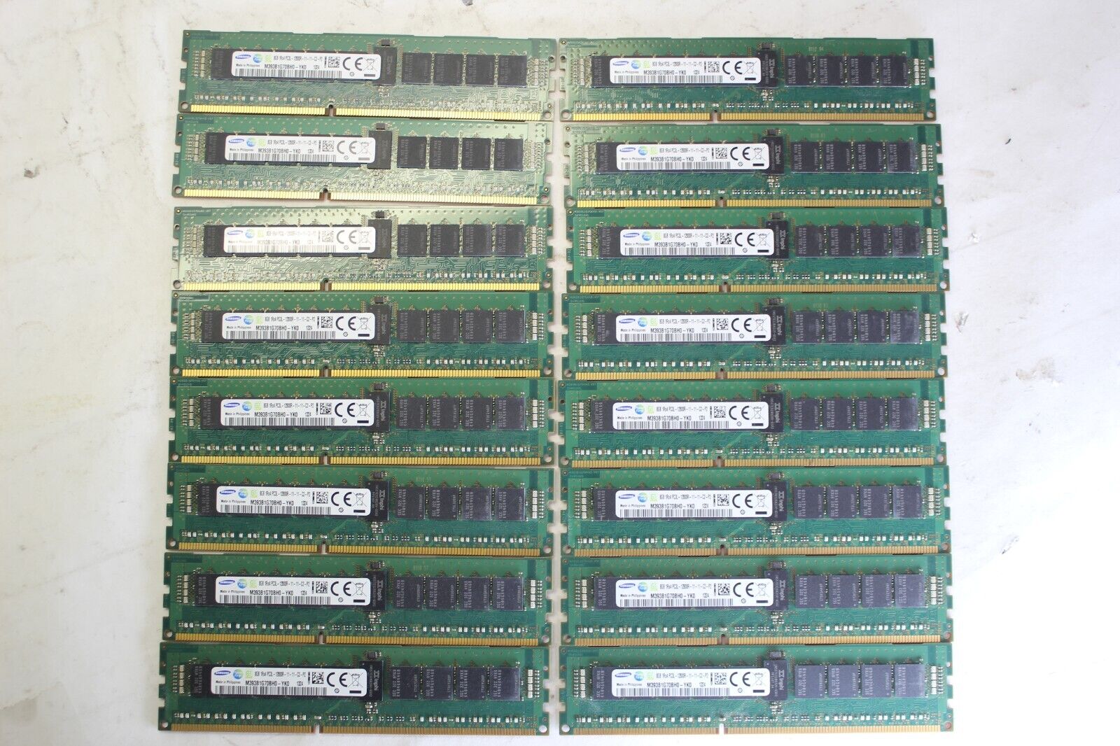 Lot of*16 SAMSUNG M393B1G70BH0-YK0 8GB 1Rx4 DDR3 PC3-12800 RDIMM Server RAM