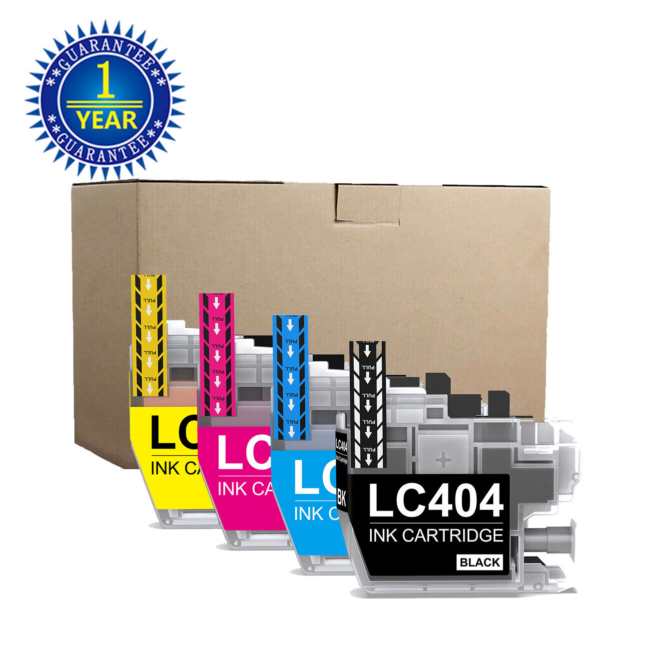 4Pc LC404 Ink Replacement For Brother MFC-J1205W MFC-J1215W MFC-J1205W XL LC-404