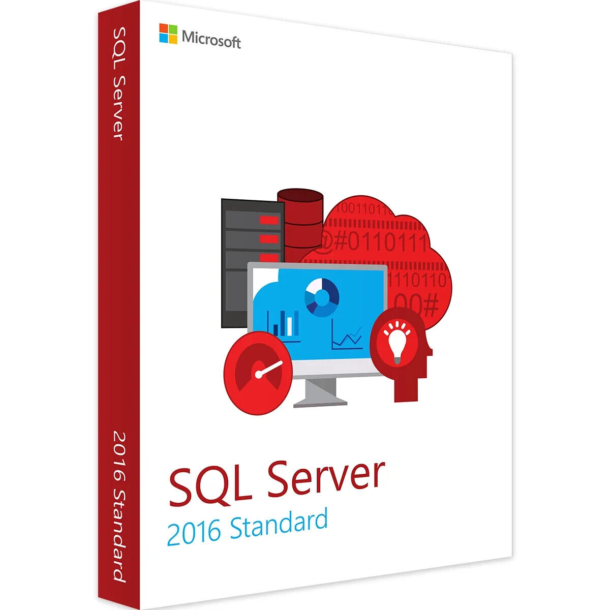 Microsoft SQL Server 2016 Standard with 4 Core License, unlimited User CALs