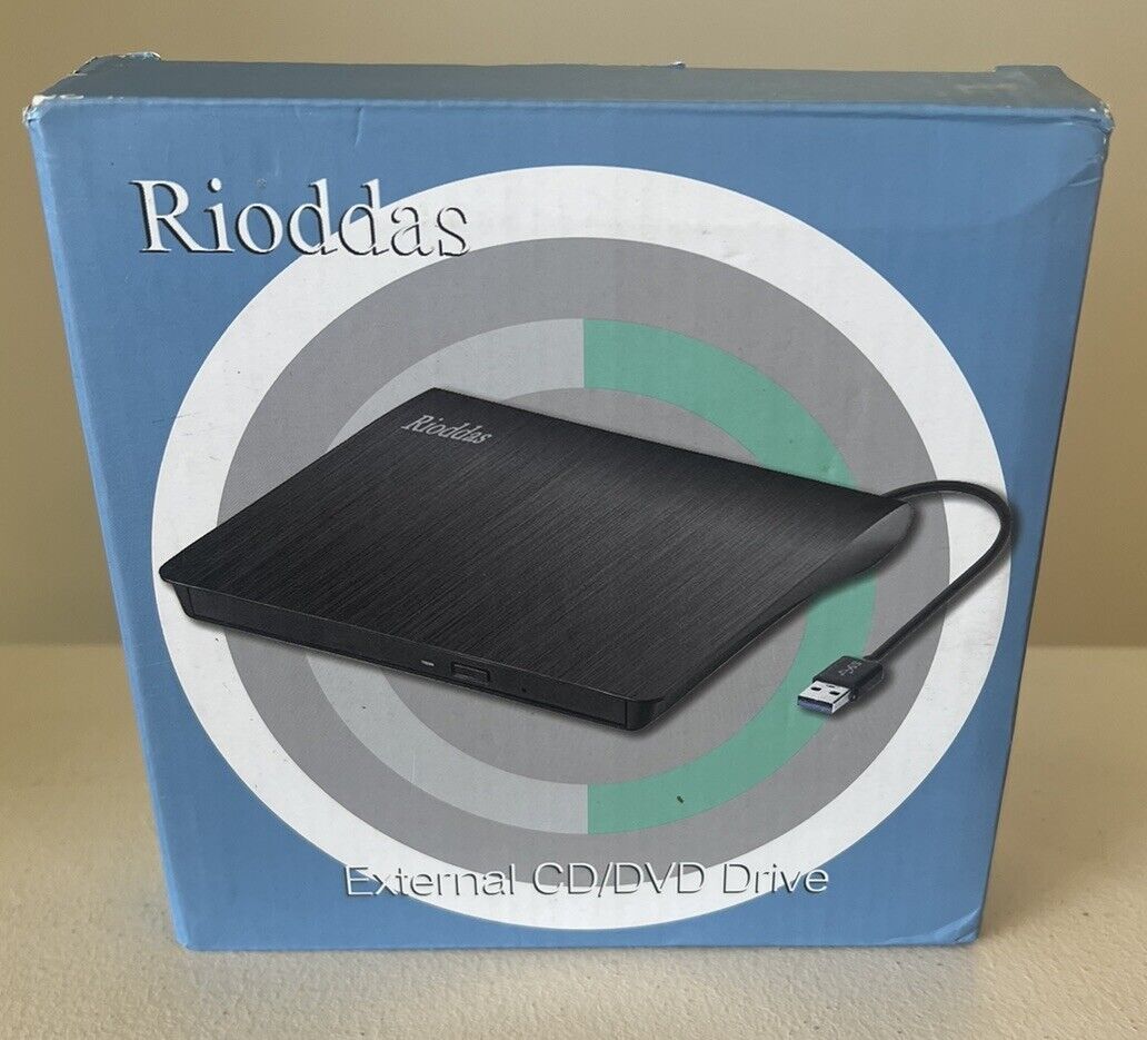 Rioddas External CD/DVD +/- RW Drive