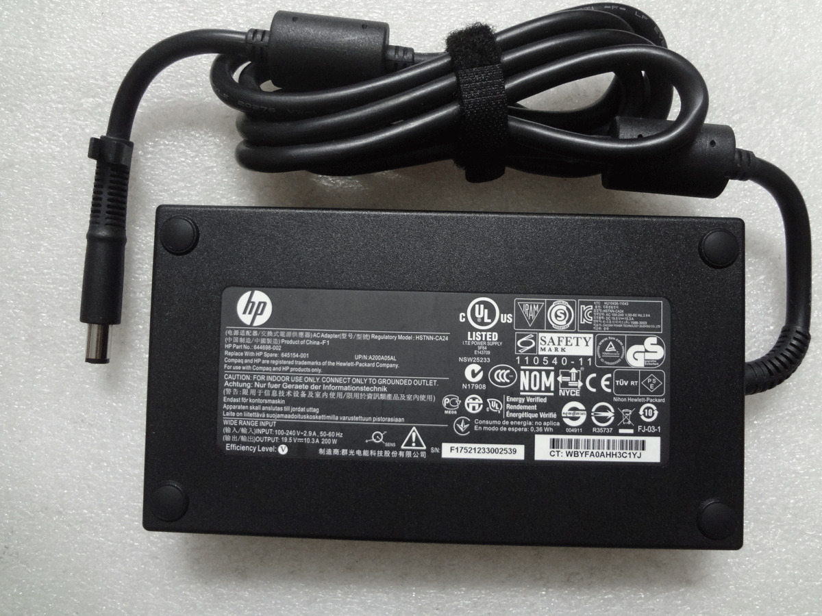 Genuine 200W 19.5V 10.3A 644698-002 For HP EliteDisplay S340c Monitor AC Adapter