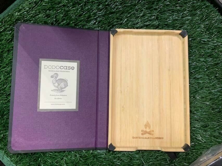 Dodo Case Kindle Fire Black  carved wood inside 8x5 3/8\