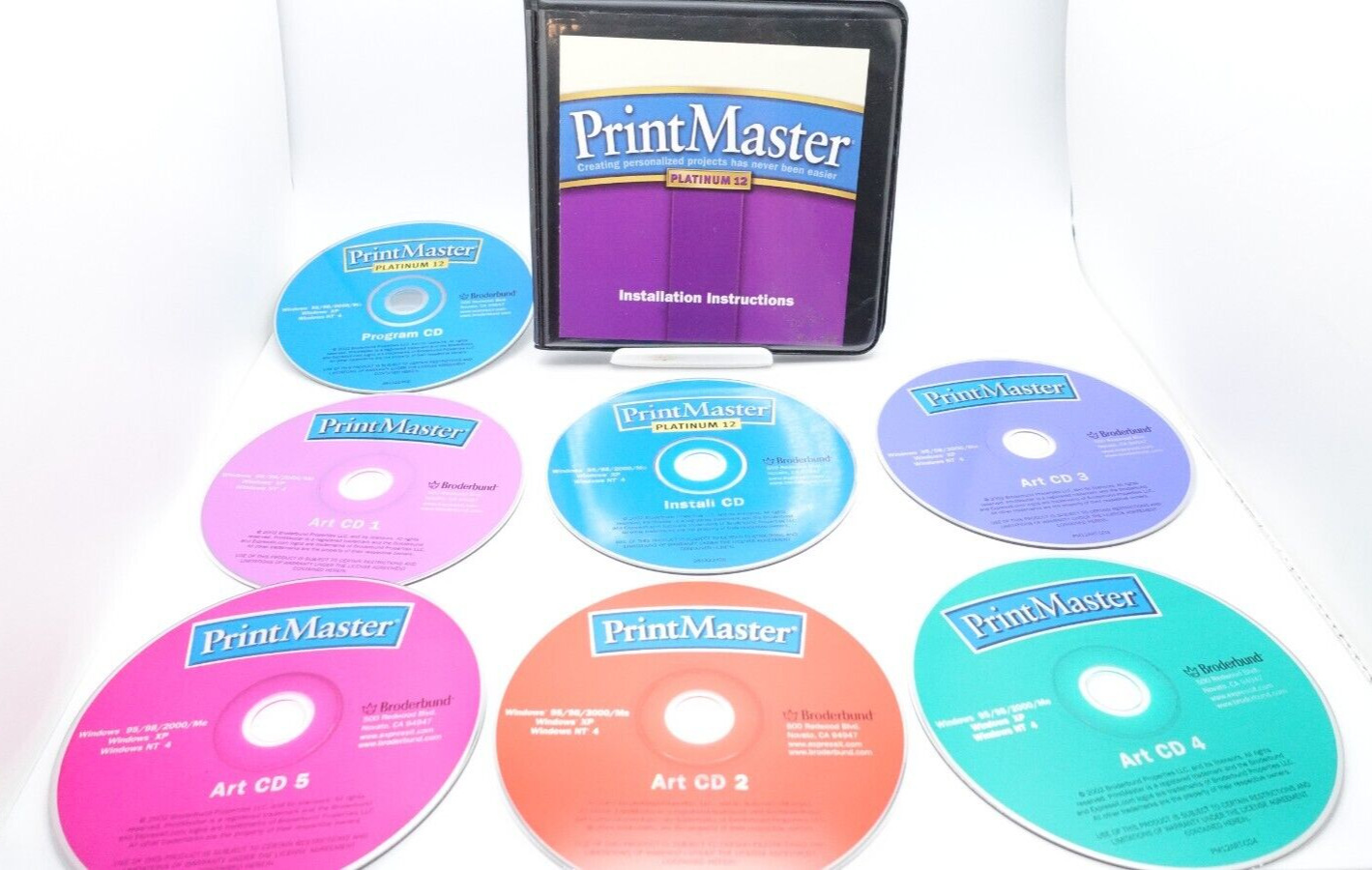 Print Master Platinum 12 Install & Program CDs & Art CDs