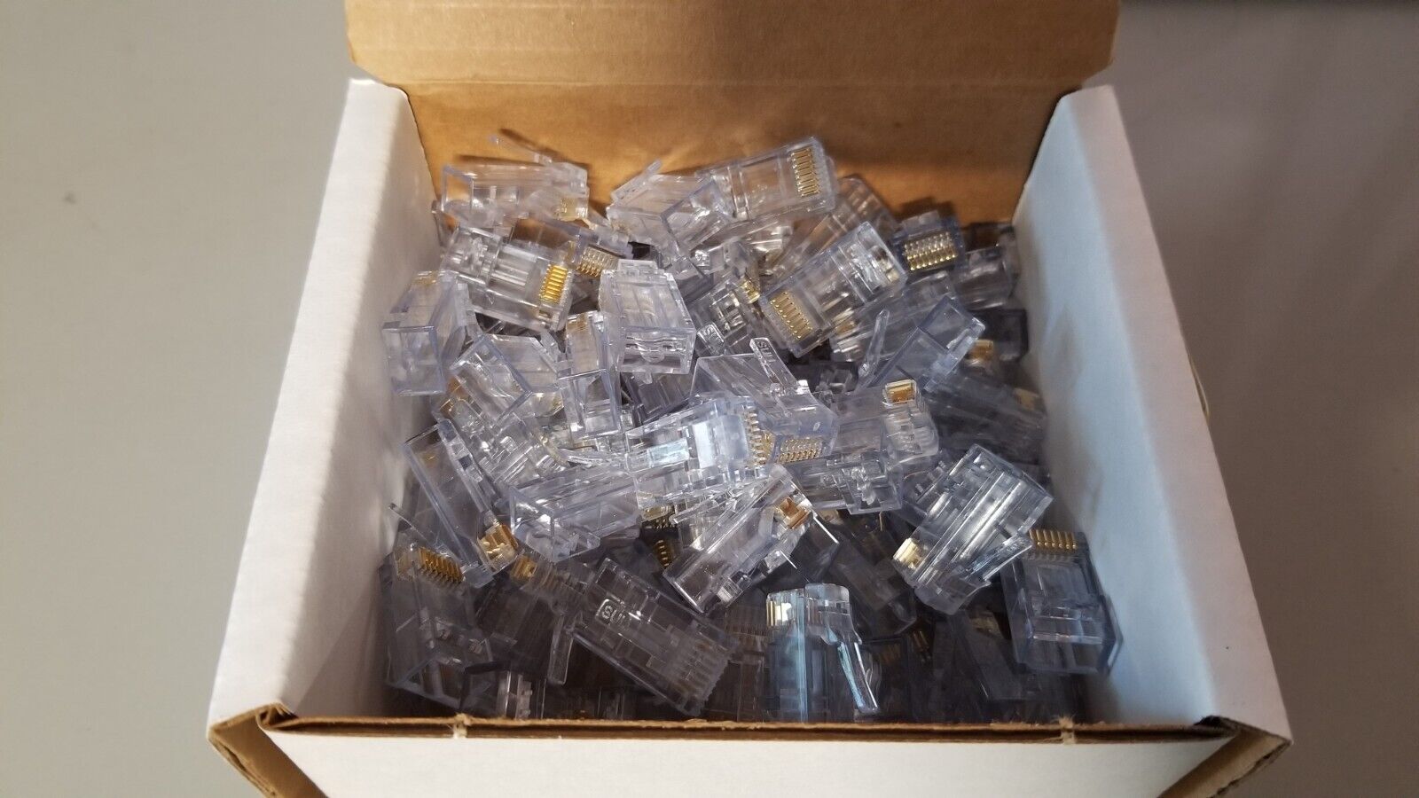100 PACK of Wireless Solutions 478689 CAT6 RJ-45 Connectors