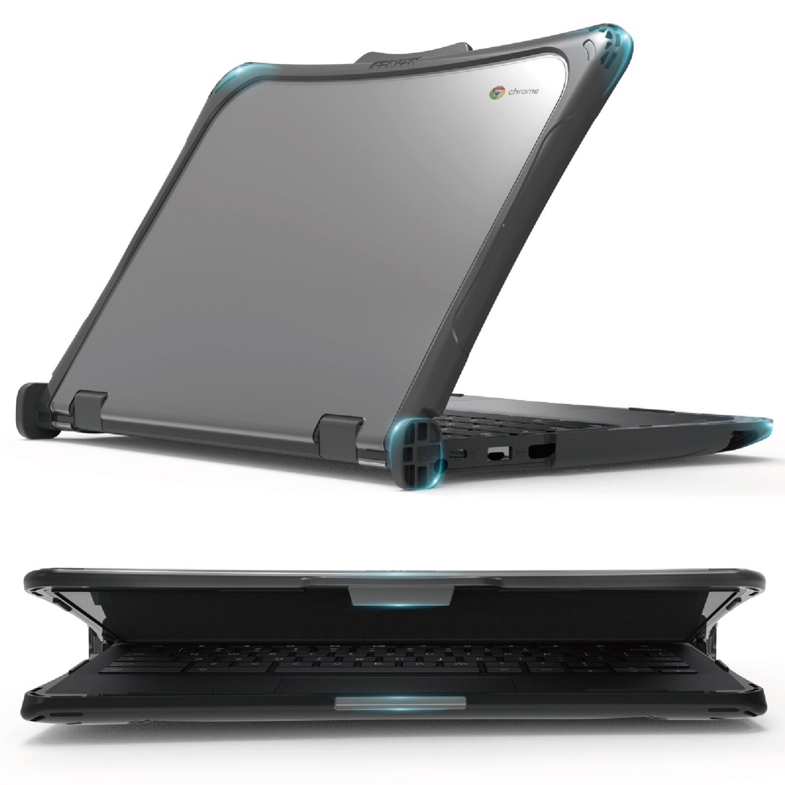 iBenzer Hexpact 360 Case for Lenovo Chromebook 11” 500e Gen 4, Heavy Duty Case
