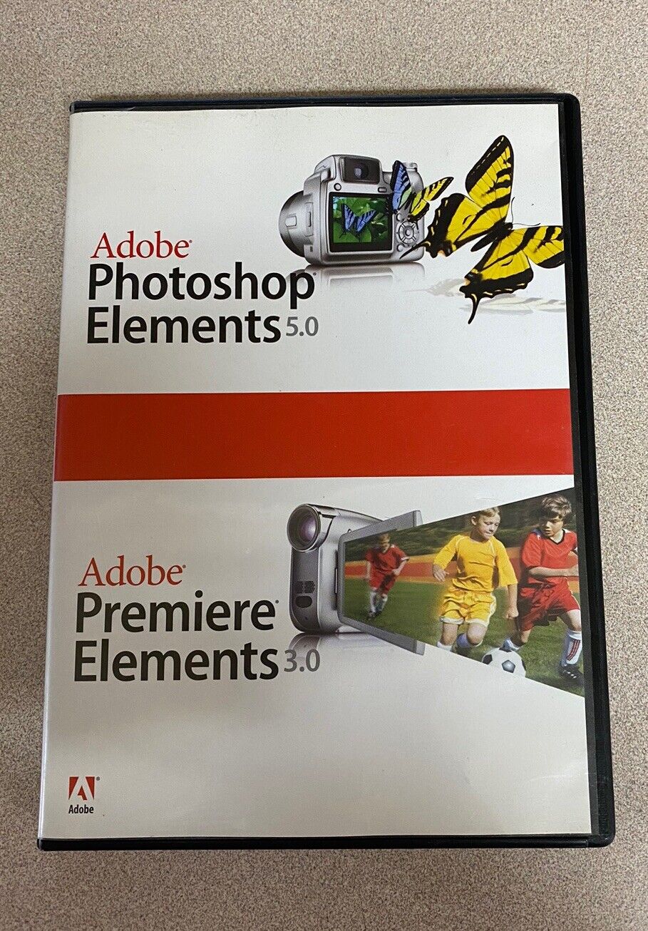 Adobe Photoshop Elements 5.0 + Adobe Premiere Elements 3.0 With Serial Numbers