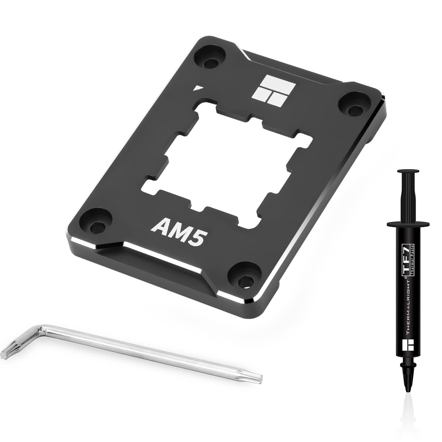 Asf-Black AM5 CPU Holder, Corrective Anti-Bending Fixing Frame, AM5 Full-Fit Fix