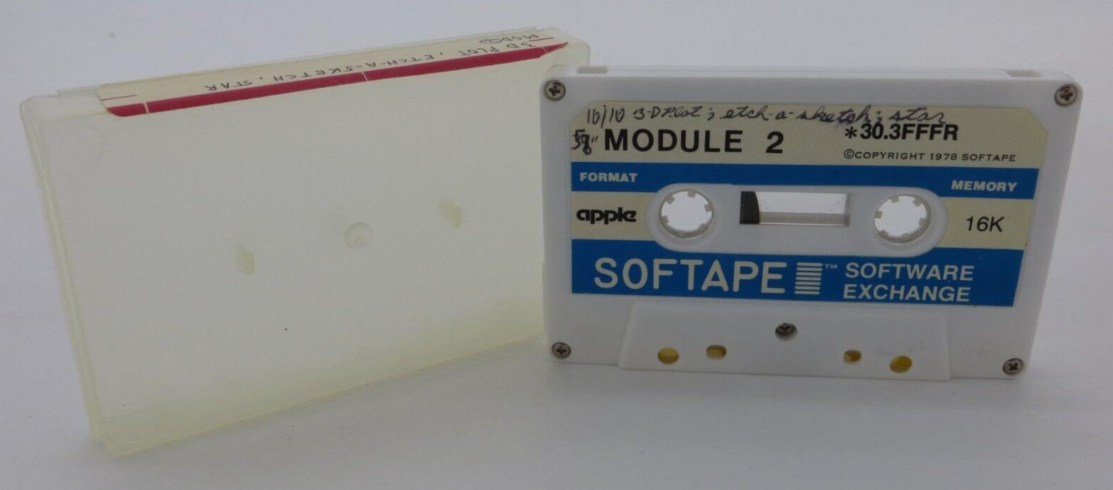 1978 APPLE II Computer Cassette Module 2 Softape Software vintage HTF RARE 16K