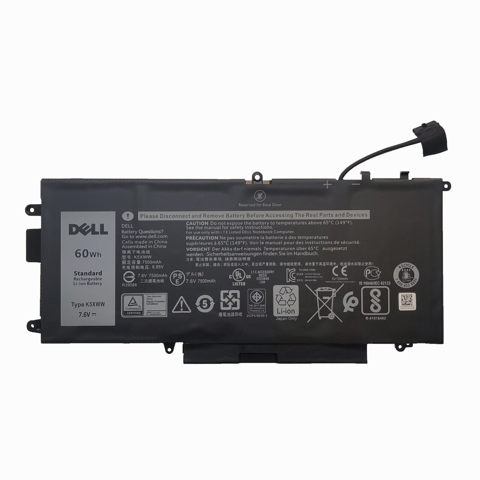 NEW Genuine OEM 60Wh 7.6V K5XWW Battery For Dell Latitude 7389 7390 5289 2-In-1