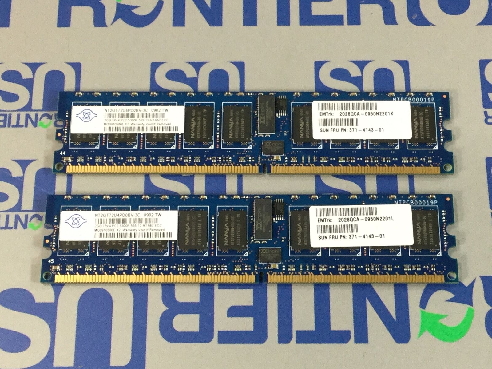 SUN 4GB (2 × 2GB Registered ECC DDR2-667/PC2-5300) X5288A-C