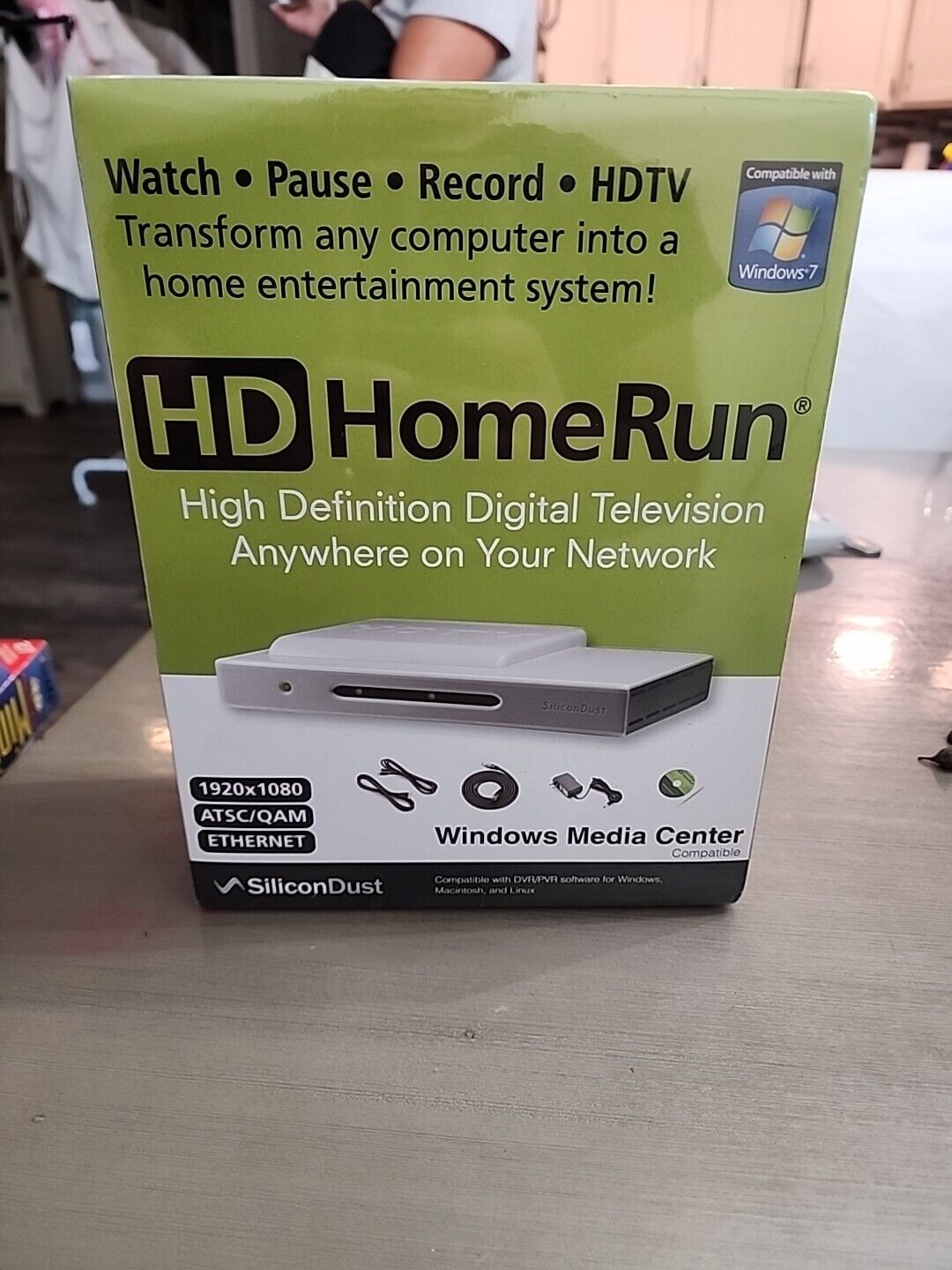 SiliconDust HD HomeRun Dual Digital Tuners 1920x1080 ATSC/QAM windows 7