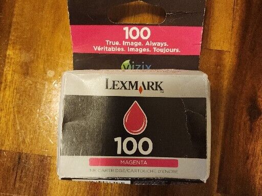 Genuine Lexmark #100 Magenta Ink 14N0901 NEW
