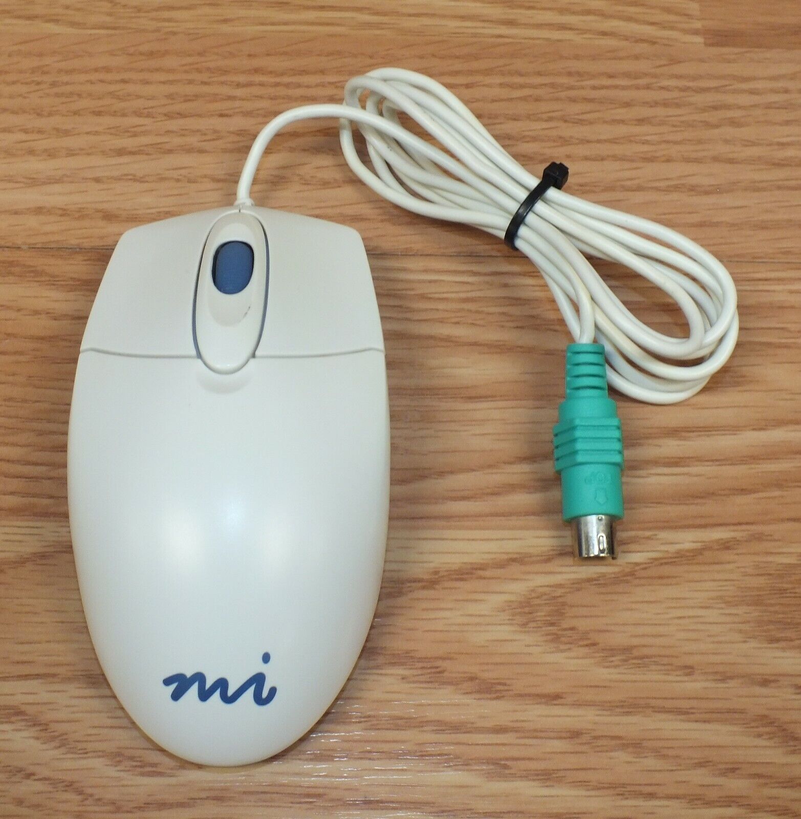 Genuine Vintage Mi (PD430P) Wired PS/2 Optical Computer Mouse **READ** 