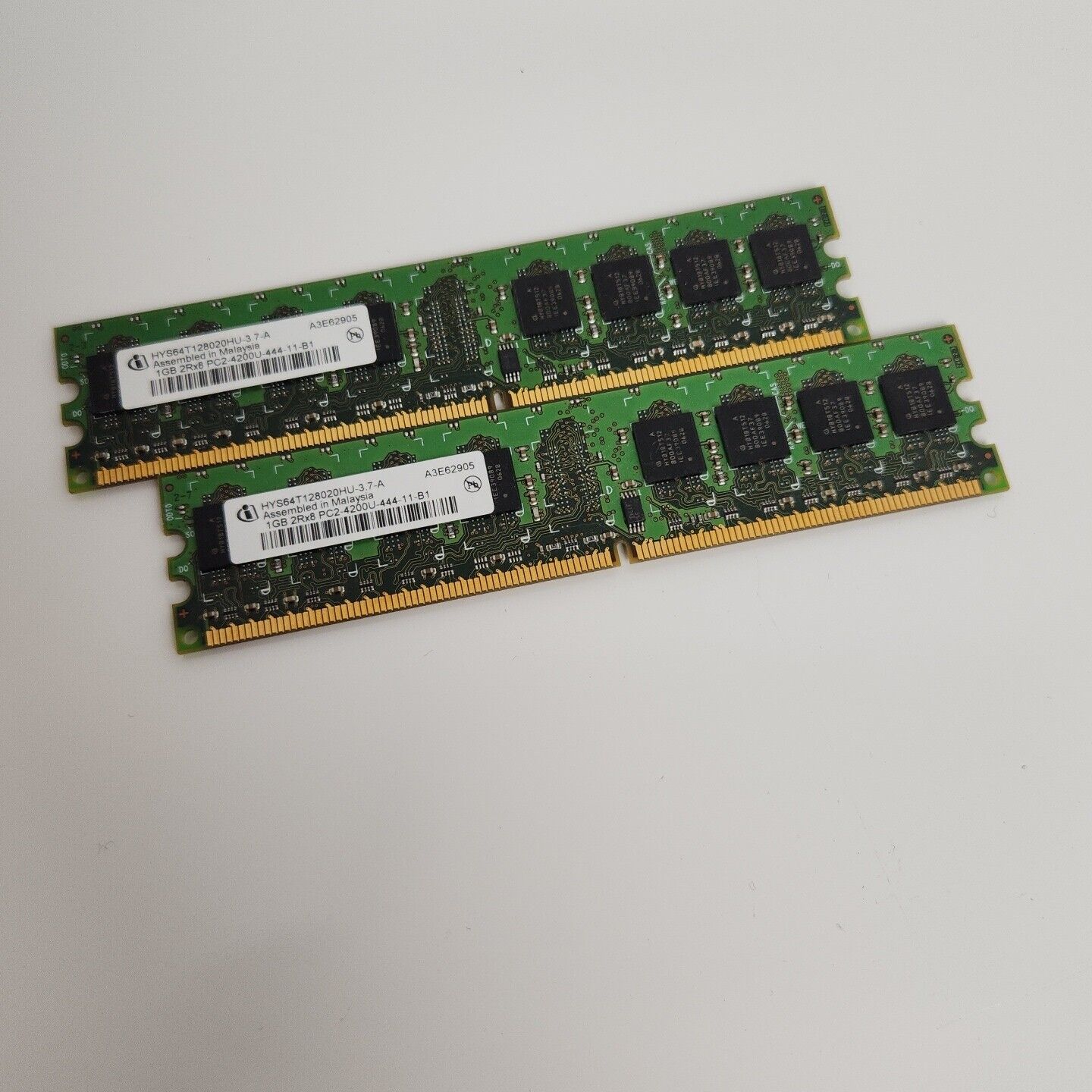 2GB 2x1GB QIMONDA PC2-4200 DDR2-533 HYS64T128020HU-3.7-A DESKTOP RAM MEMORY KIT