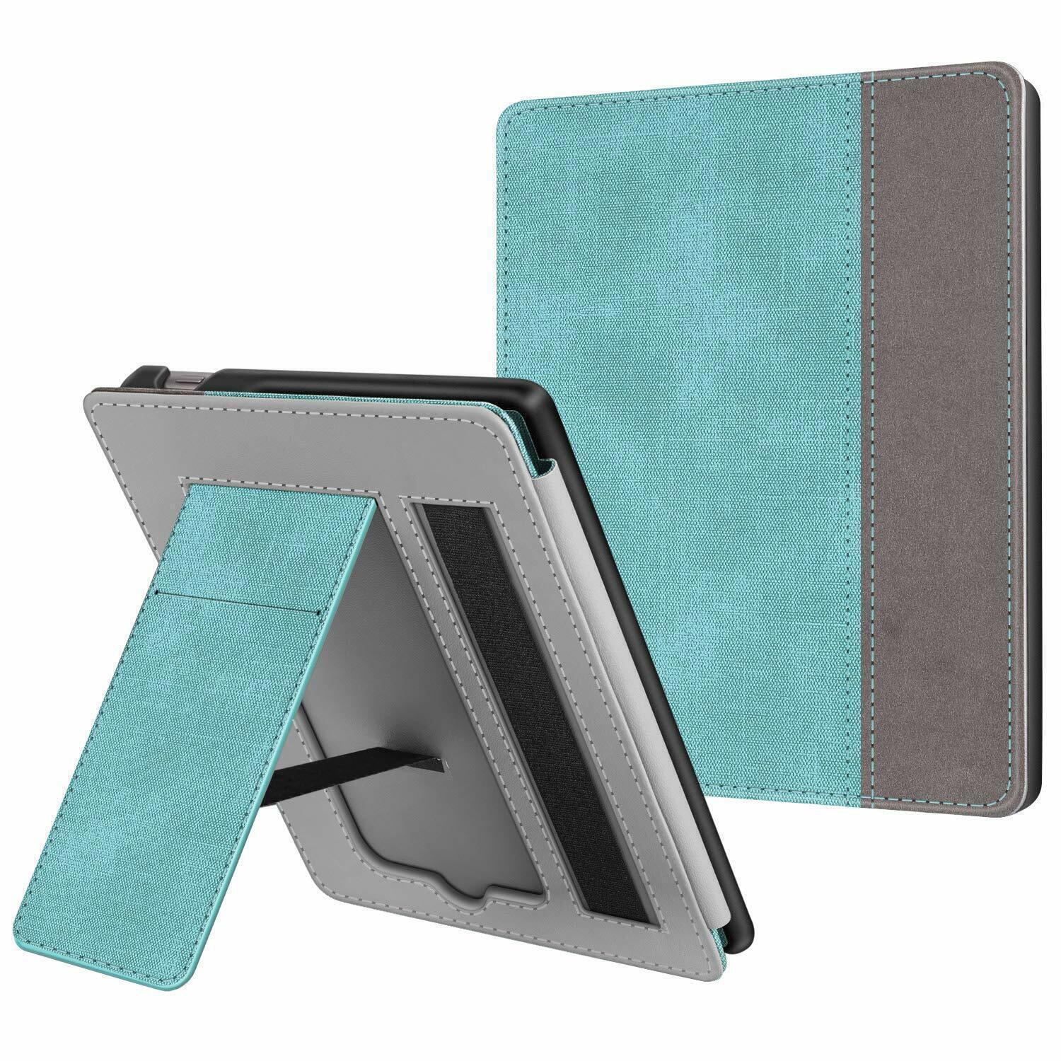Stand Case for Kindle Oasis 10th Gen 2019/9th Gen 2017 Sleeve Cover w/Hand Strap