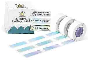 D30 Labels - Mermaid Color Thermal Labels Self-Adhesive 12mm*40mm Gradient