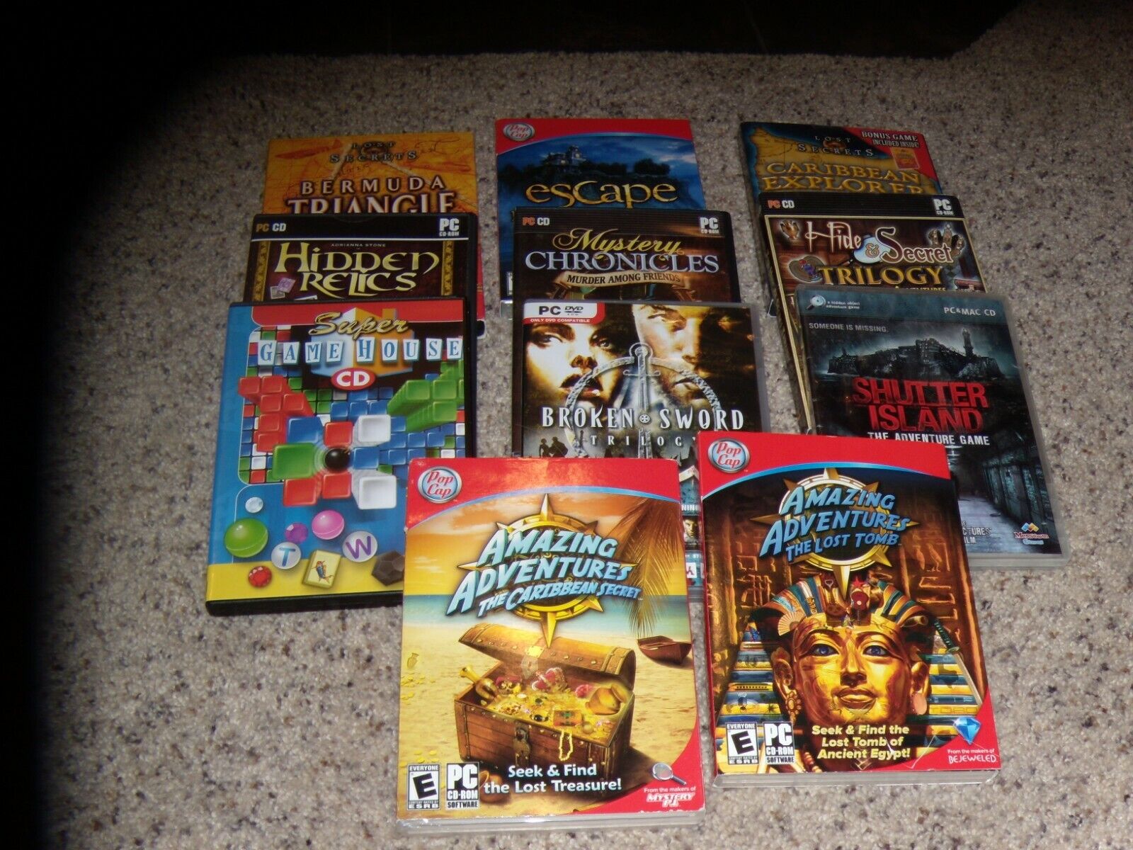 Lot of 11 PC Games - Please see picture and item description for games included