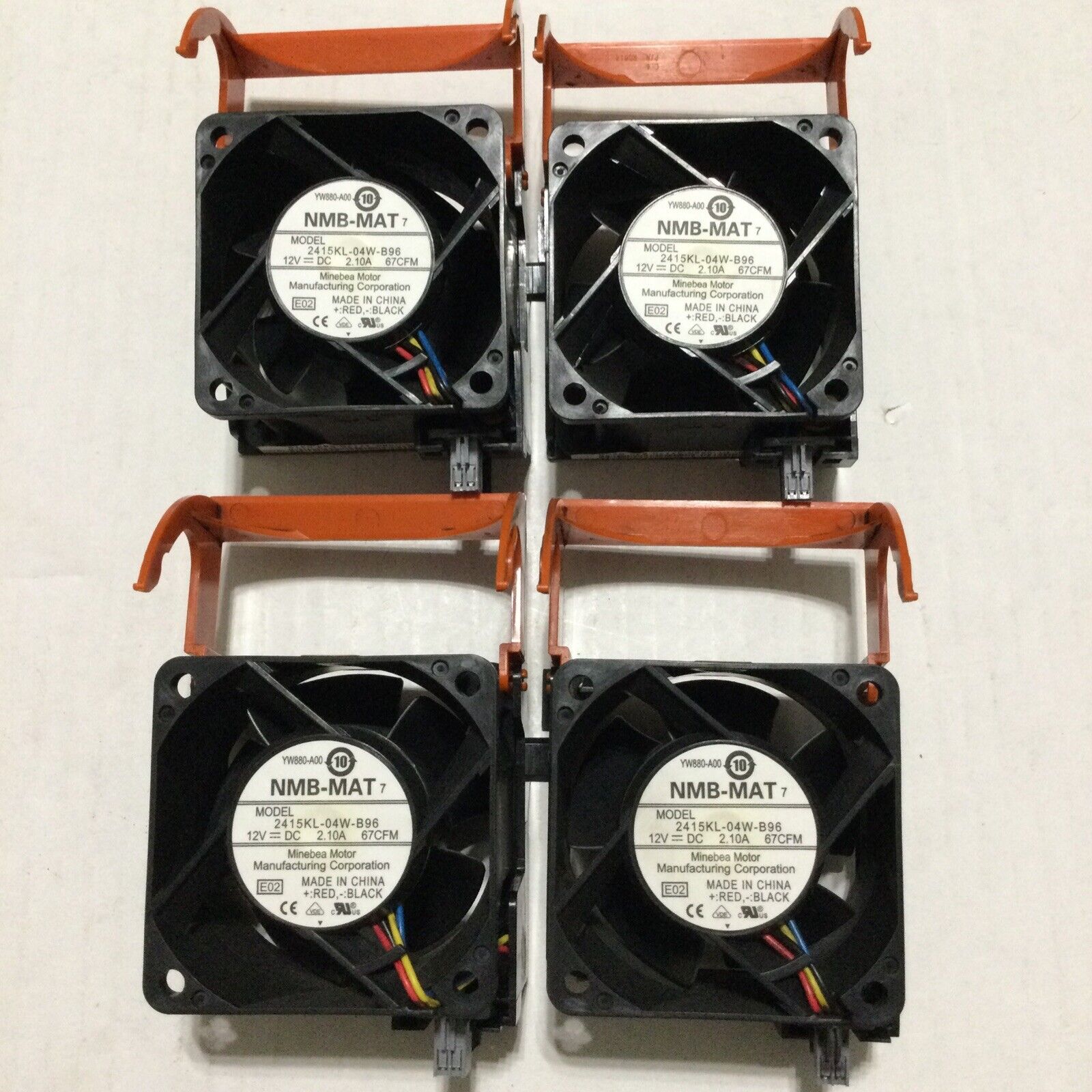 4 Dell PowerEdge 2950 SAN ACE 60 12V YW880-A00 60mm Cooling Fan 9G0612P1J0318