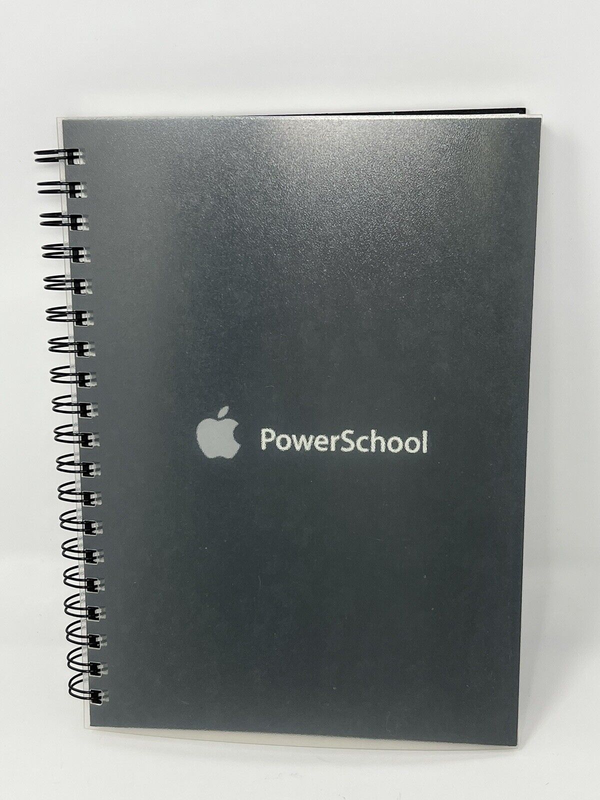 NEW Old Stock  Apple Computer Power School Spiral Notebook Black Hard Cover
