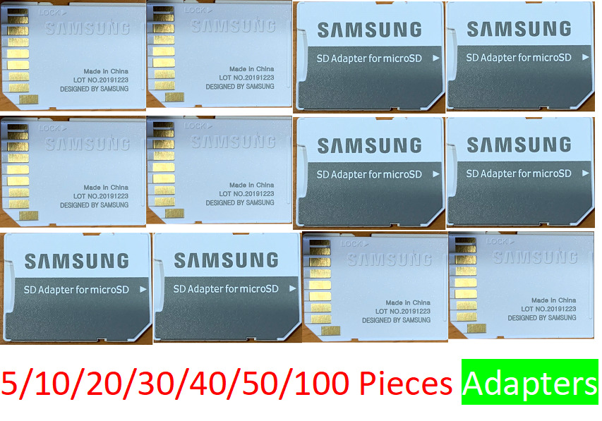 Lot Samsung Micro SD TransFlash TF To SD SDHC Card Adapter -Fits Sandisk Microsd