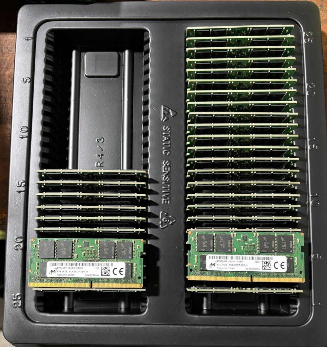 Lot of 37 Micron 8GB 2RX8 PC4-2133P-SB Laptop RAM