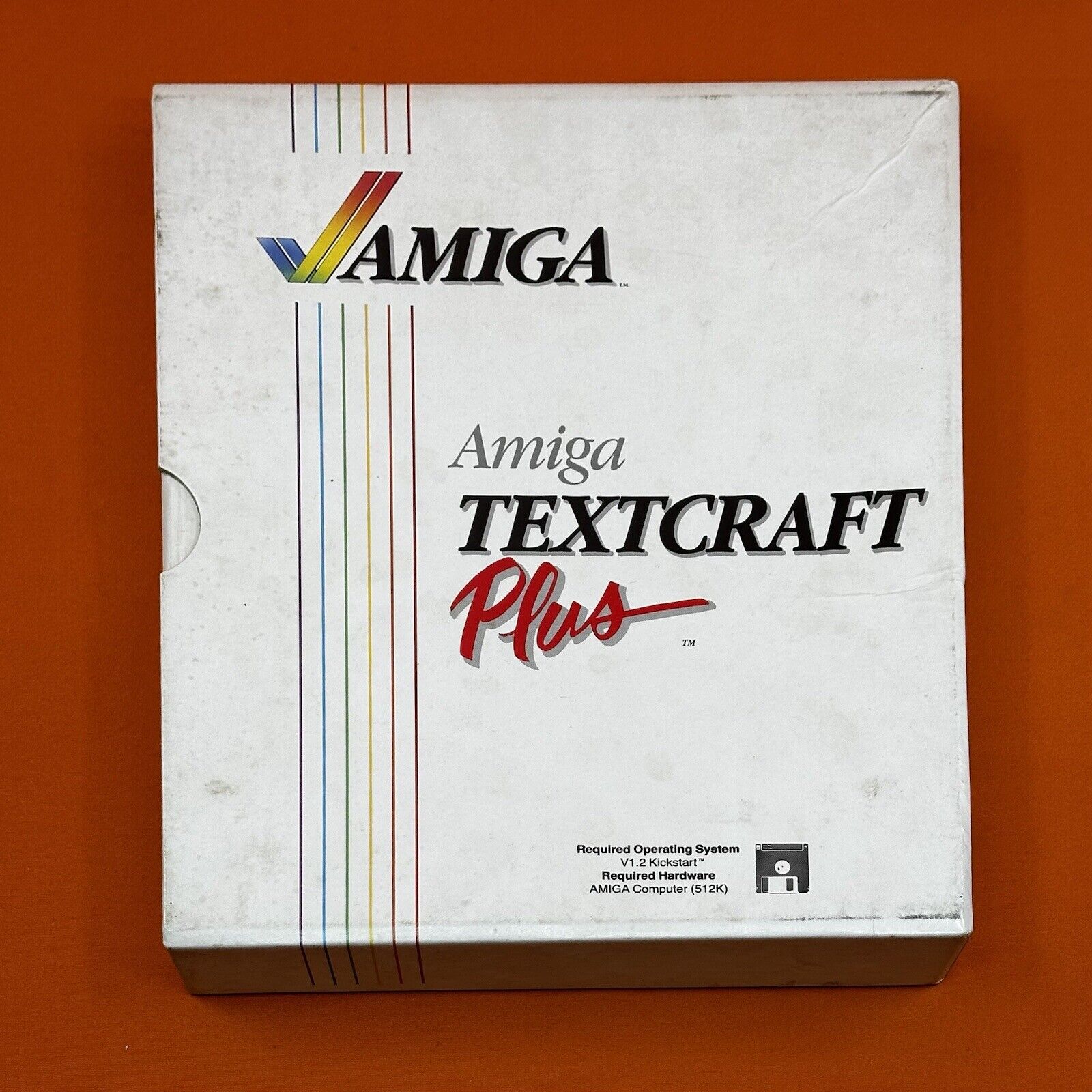 Amiga Textcraft Plus, Box, Binder Manual And Disk For Commodore Amiga Working