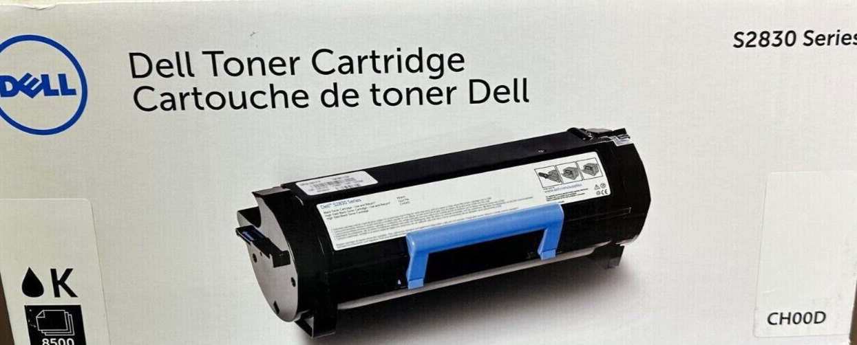Dell Genuine CH00D Toner Cartridge S2830 Series Sealed Tattered Box - Ships Free