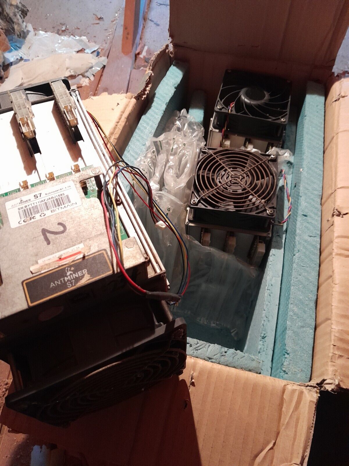 Antminer S7 X3 ^includes Three Bitmain PSUs to Power Your Home Mine^