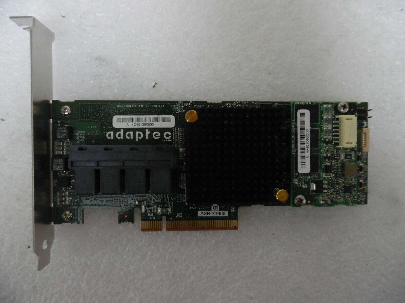 Adaptec ASR-71605 16-Port 6Gbps PCIe RAID Card Full Height Bracket No BBU
