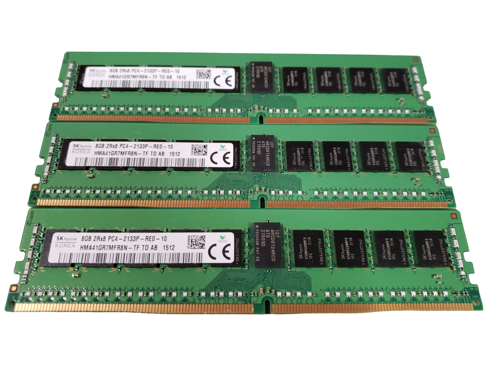 (3 Piece) SK Hynix HMA41GR7MFR8N-TF DDR4-2133p 24GB (3x8GB) Server Memory