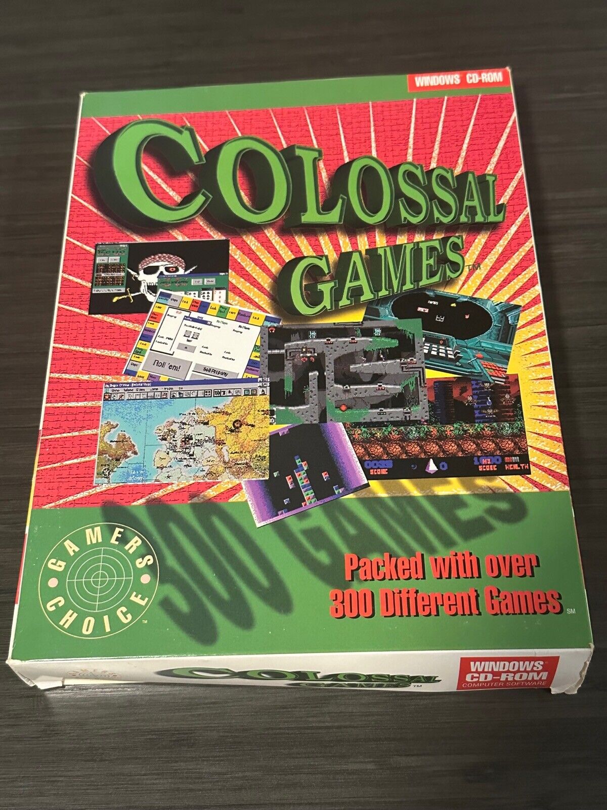 Colossal Games IBM PC Windows 95 3.1 shareware software big box 1997