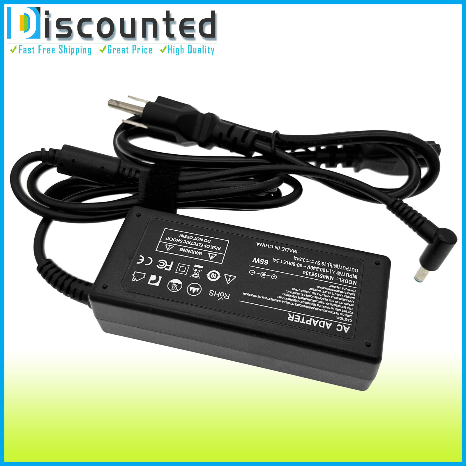 65W AC Adapter Charger For Dell 492-BBME RWHHR A065R073L 450-AECO 450-AENV GRPT6