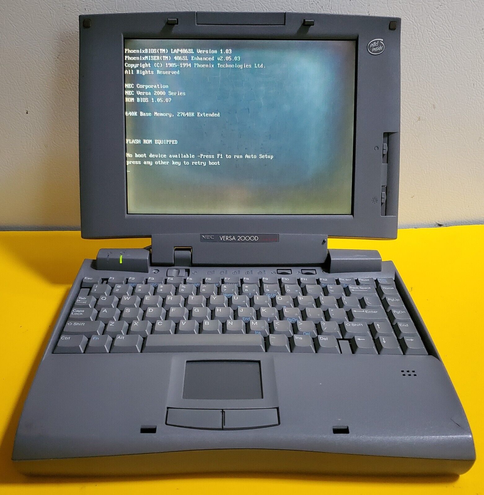 Lot of TWO (2) NEC Versa 2000D Laptop Computers Retro Vintage - One Powers on
