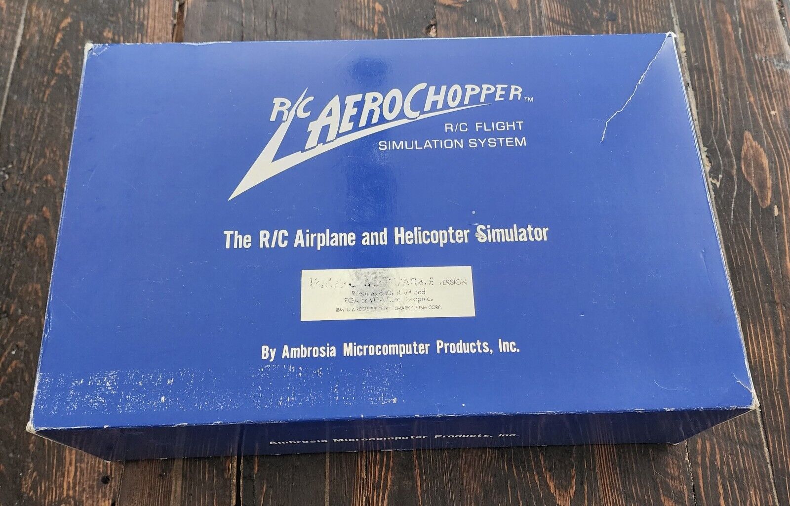 R/C Aerochopper Flight Simulation System, Vintage Gaming Software by Ambrosia