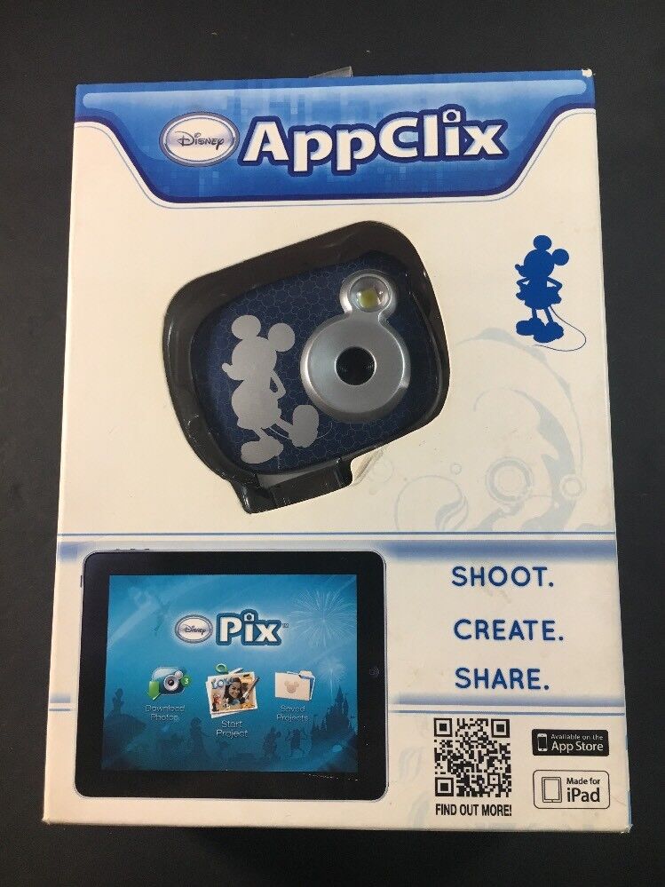 Disney Mickey Mouse Digital Camera App Clix For iPad 32MB SD Memory Card