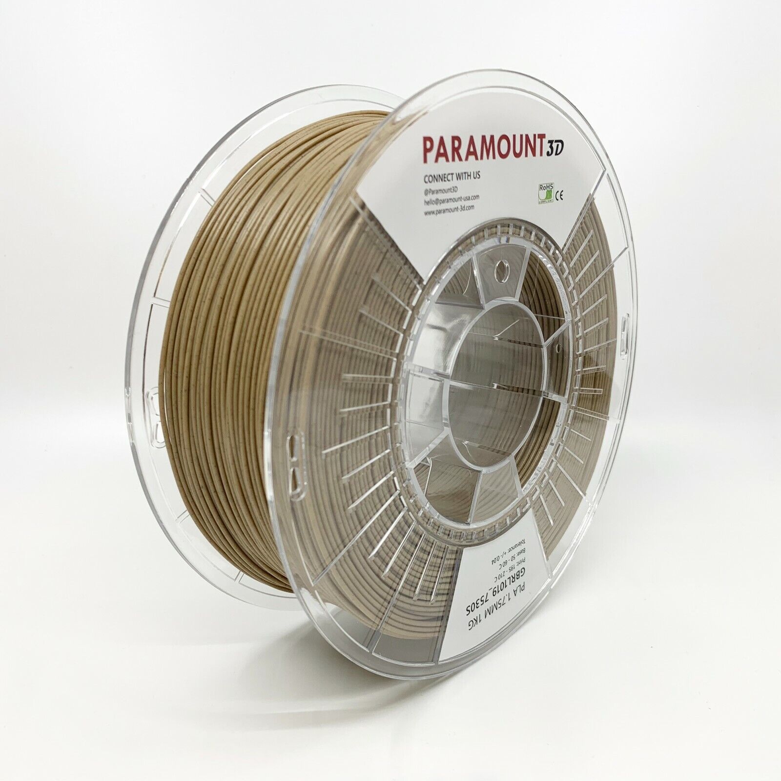 Paramount 3D PLA (Karnak Sandstone 7530S) 1.75mm 1kg Filament