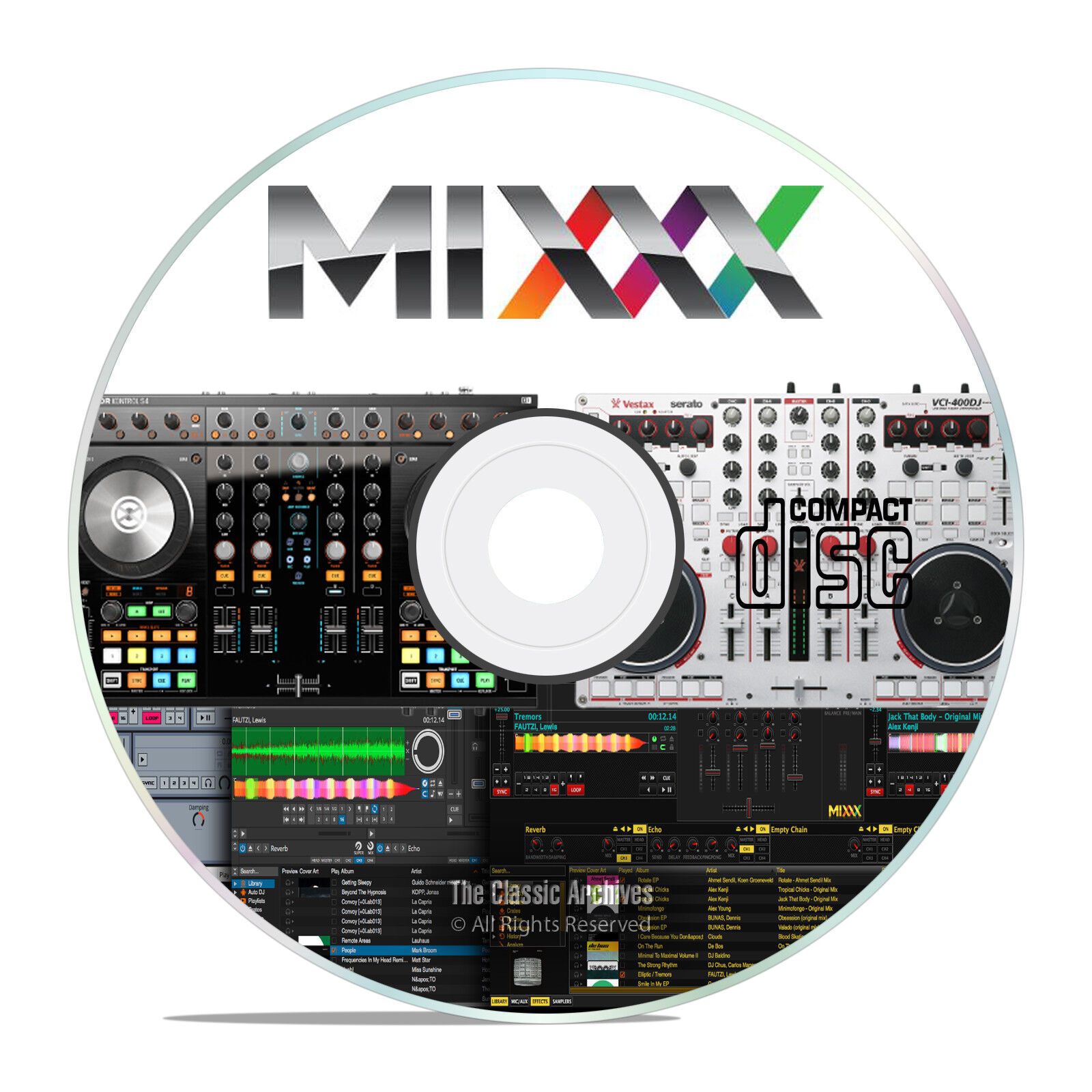Professional DJ Music Mixing Software, Mixxx, MIDI Controller Support CD H02