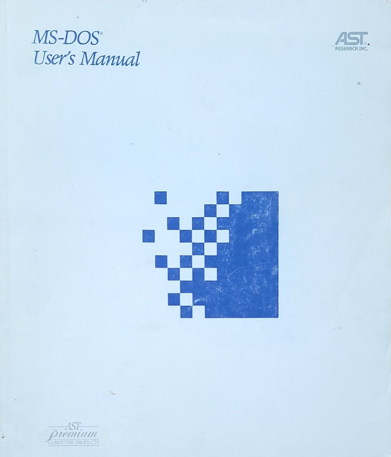 AST Research  MS-DOS User's Manual January 1989 First Edition