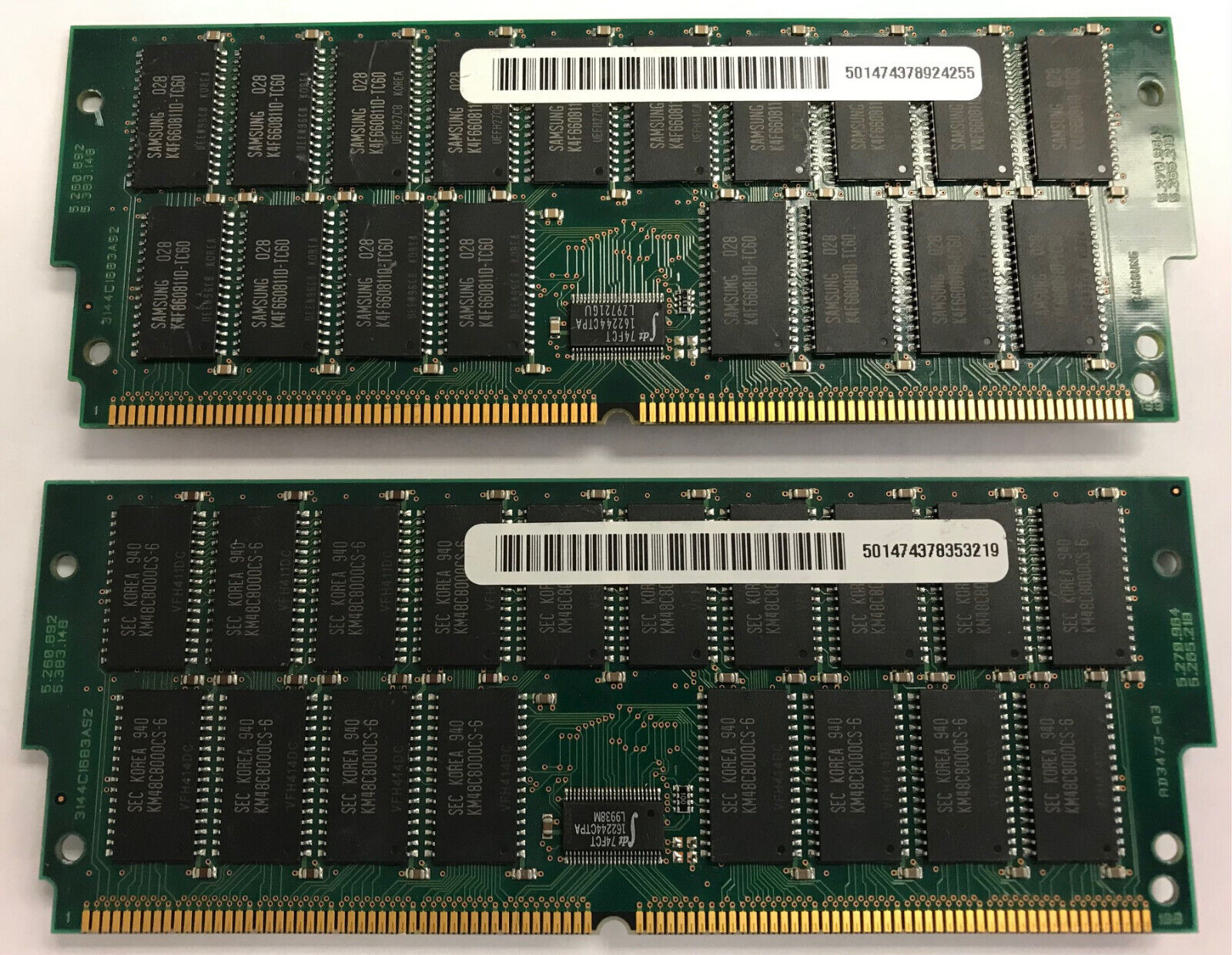 Genuine X7005A 512MB (2 x 256MB) 501-4743 DIMMs Sun 450 420R Original Memory