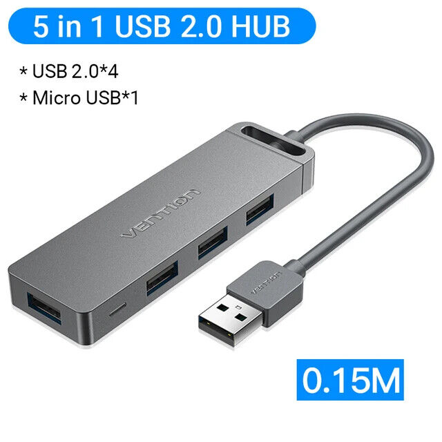 Vention USB C Hub High Speed 4 Ports Type C to USB 3.0 Hub Splitter Adapter