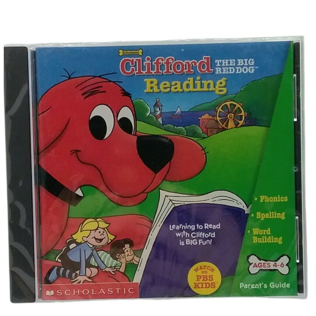 Clifford The Big Red Dog Reading PC CD-ROM Scholastic 