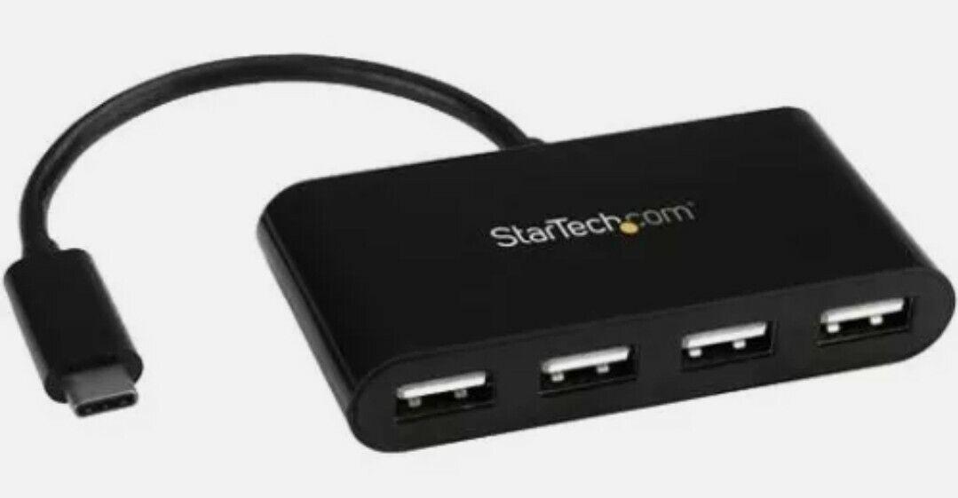 StarTech.com 4 Port USB C Hub - Mini Hub - USB-C to 4x USB-A - USB 2.0 Hub - USB