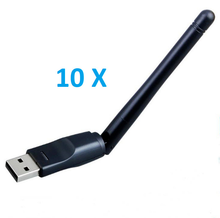 10 Pk Computer wireless network 150m USB receiver portable WiFi receiver RT5370