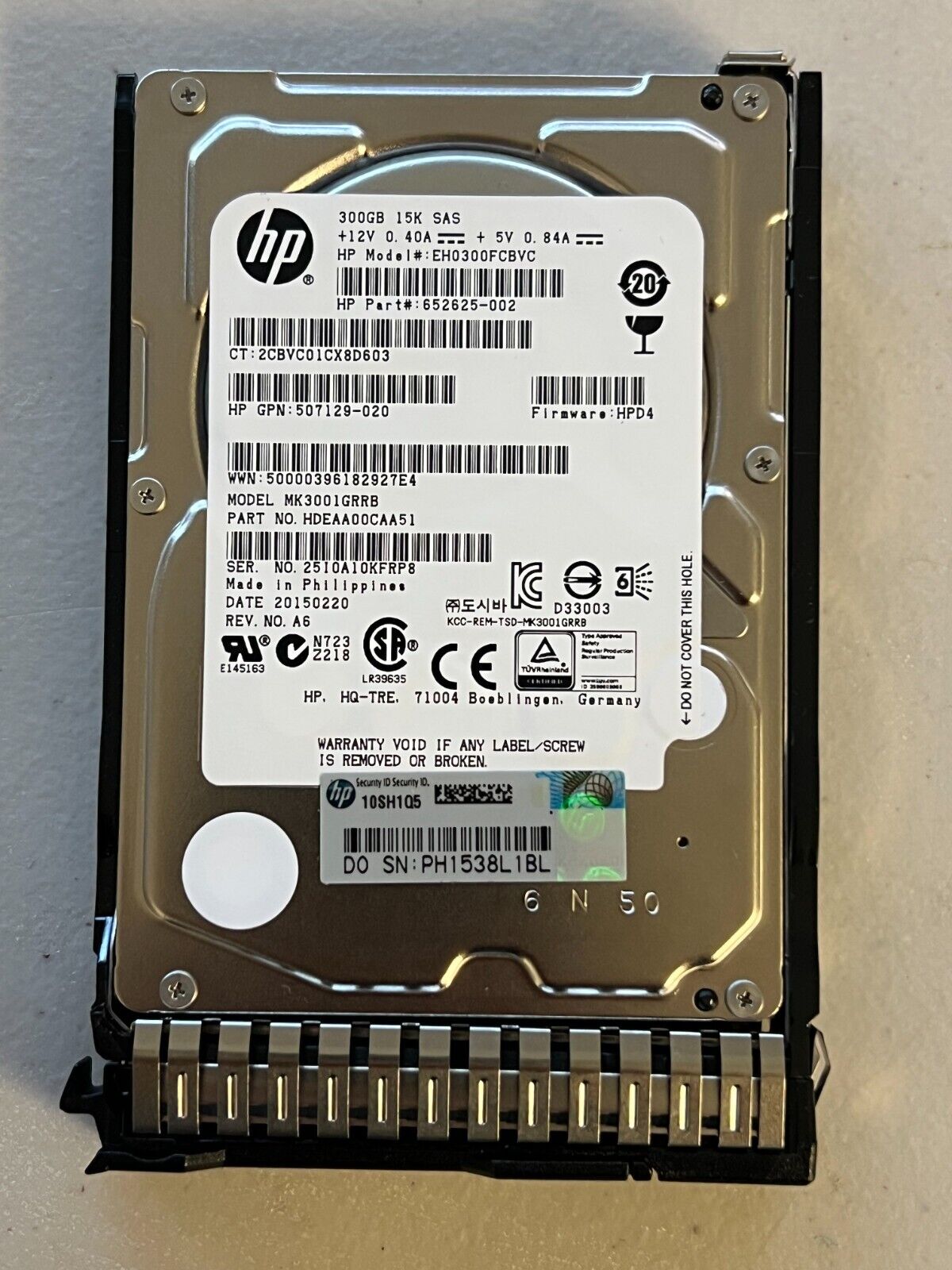 HP 300GB 15k SAS 518216-002 NEW ORIGINAL PACKAGING