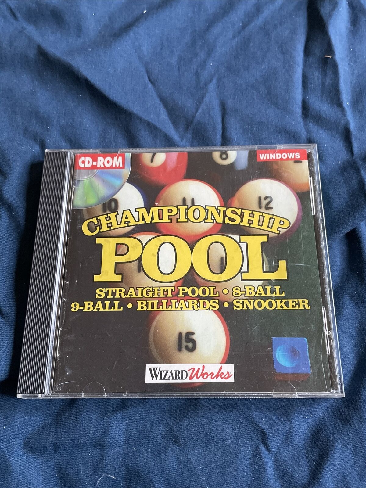 Championship Pool Wizard Works Windows PC CD-ROM 1993 Excellent