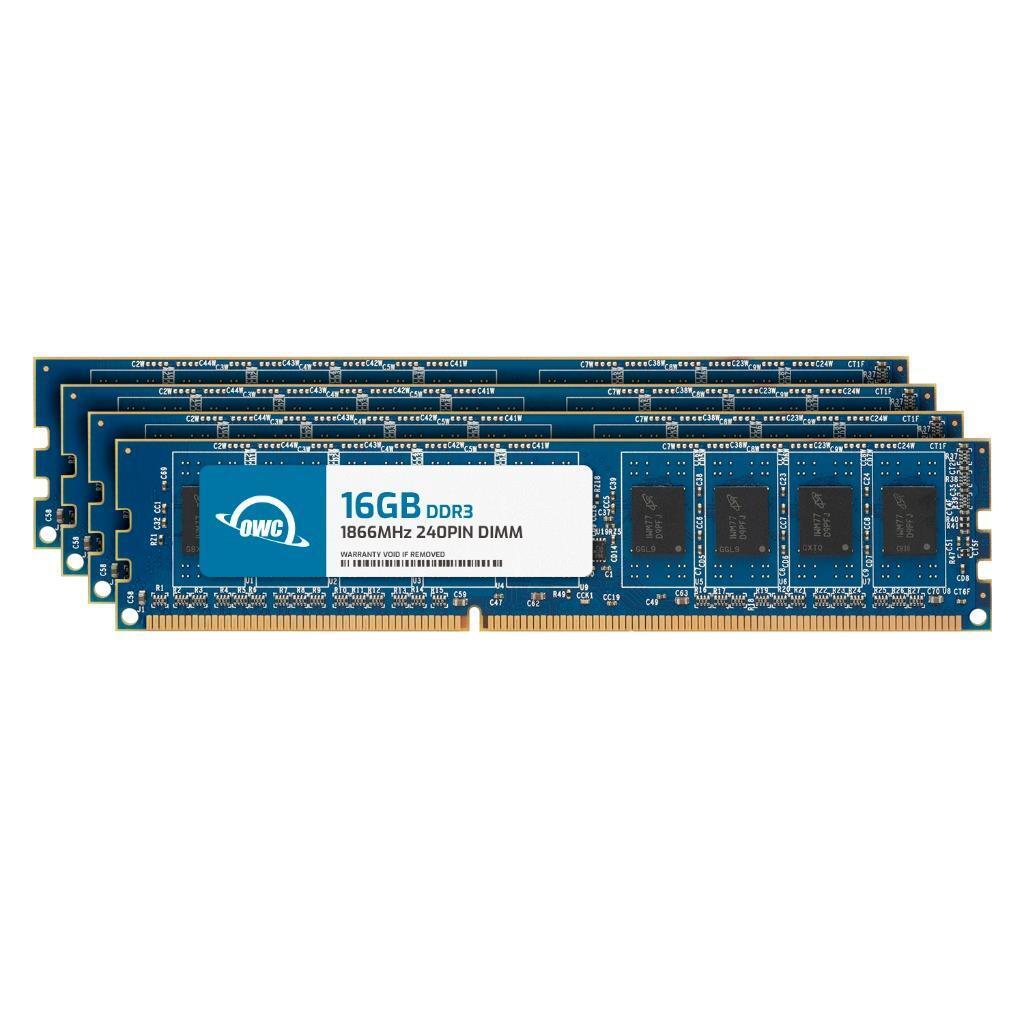 OWC 64GB (4x16GB) DDR3 1866MHz 2Rx8 Non-ECC 240-pin DIMM Memory RAM