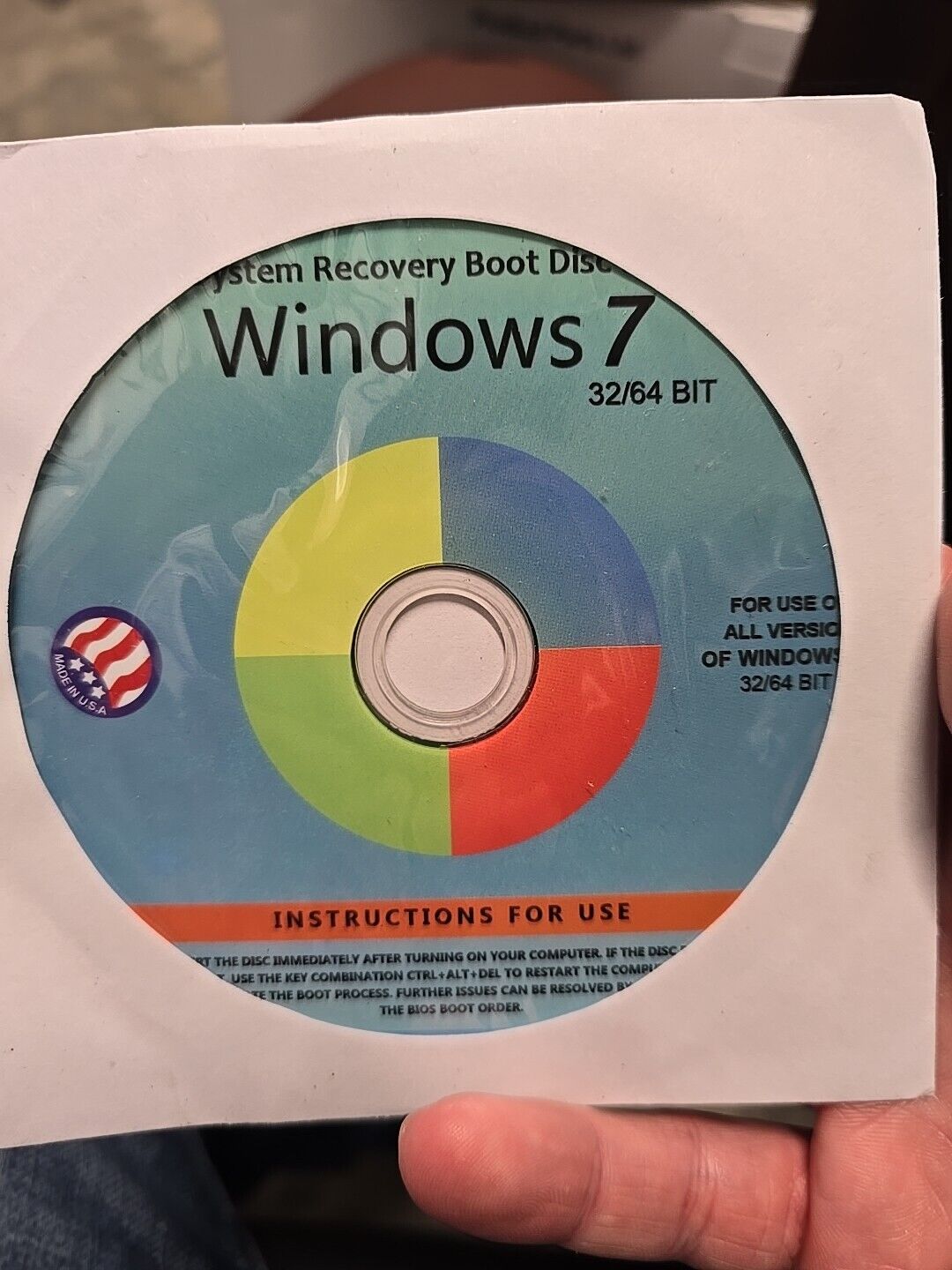 NEW-Ralix System Recovery Repair Boot Disc DVD For Windows 7 All Versions 32/64