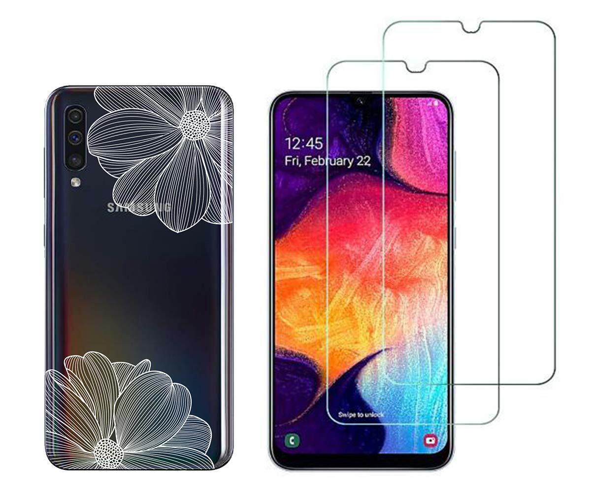 Samsung Galaxy A50 - Pack 2 Films IN Tempered Glass Protection Screen +