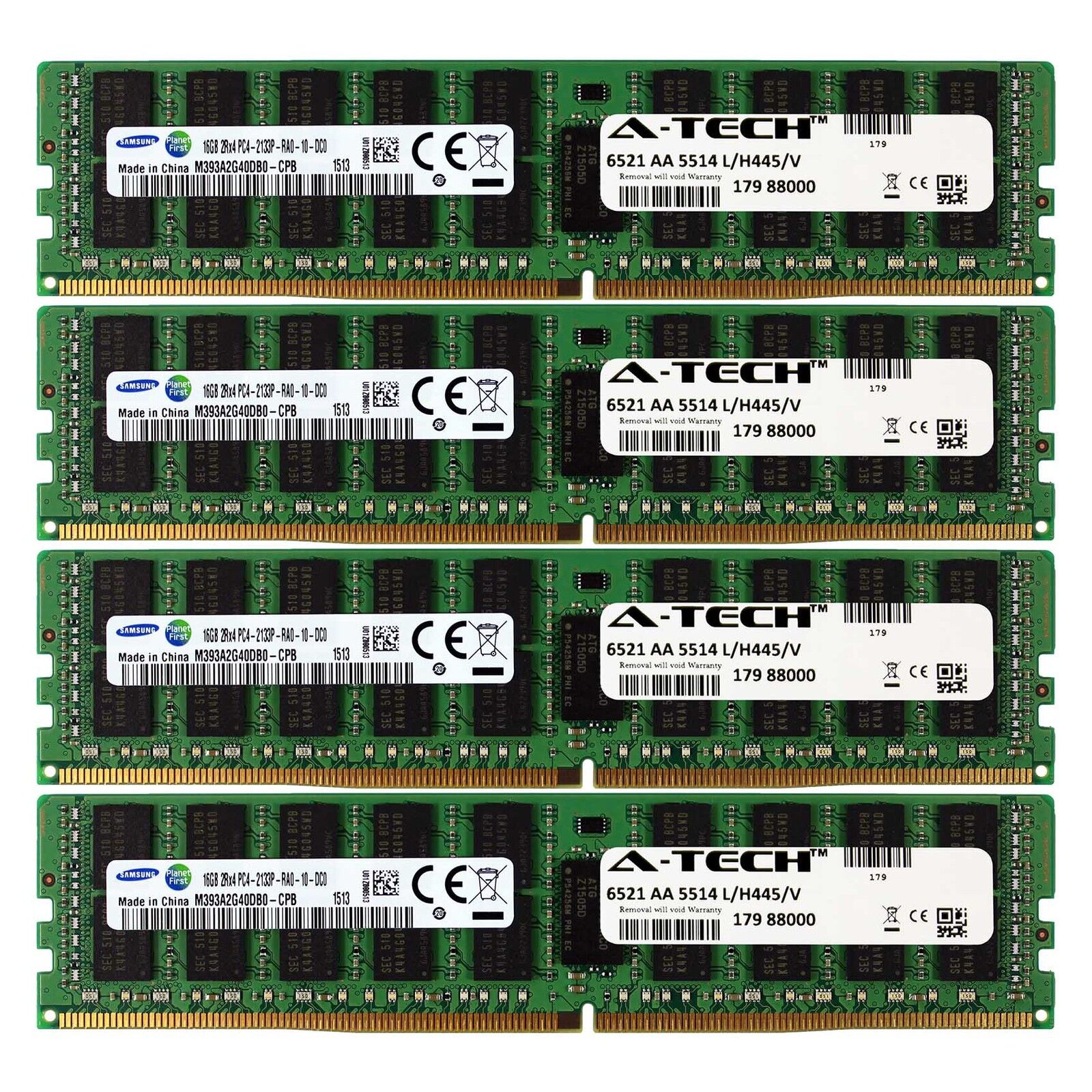 DDR4 2133MHz Samsung 64GB Kit 4x 16GB HP Apollo 4500 4200 726719-B21 Memory RAM