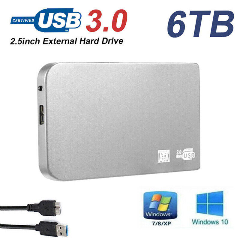 Protable 2.5inch Mobile Hard Drive Disk 6TB Mobile Storage Drive for Laptops